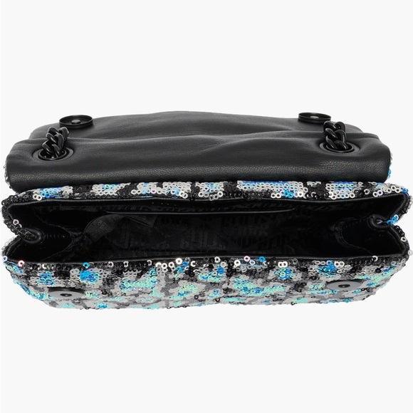 Kurt Geiger black and blue Sequin Shoulder Bag - Picture 4 of 6